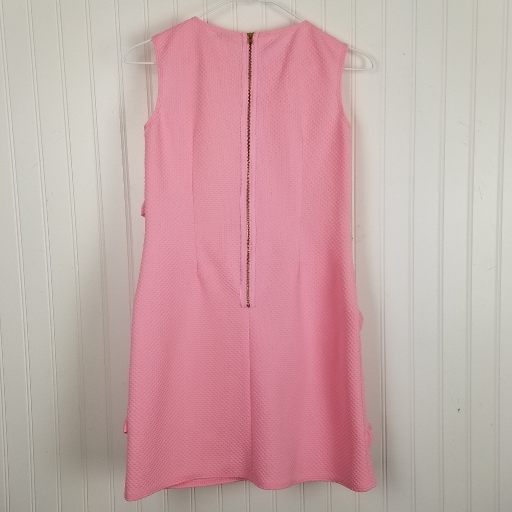 David Charles London Black Label Pink Diagonal Ruffle Shift Dress NWT Sz 12 Yrs - Picture 3 of 11
